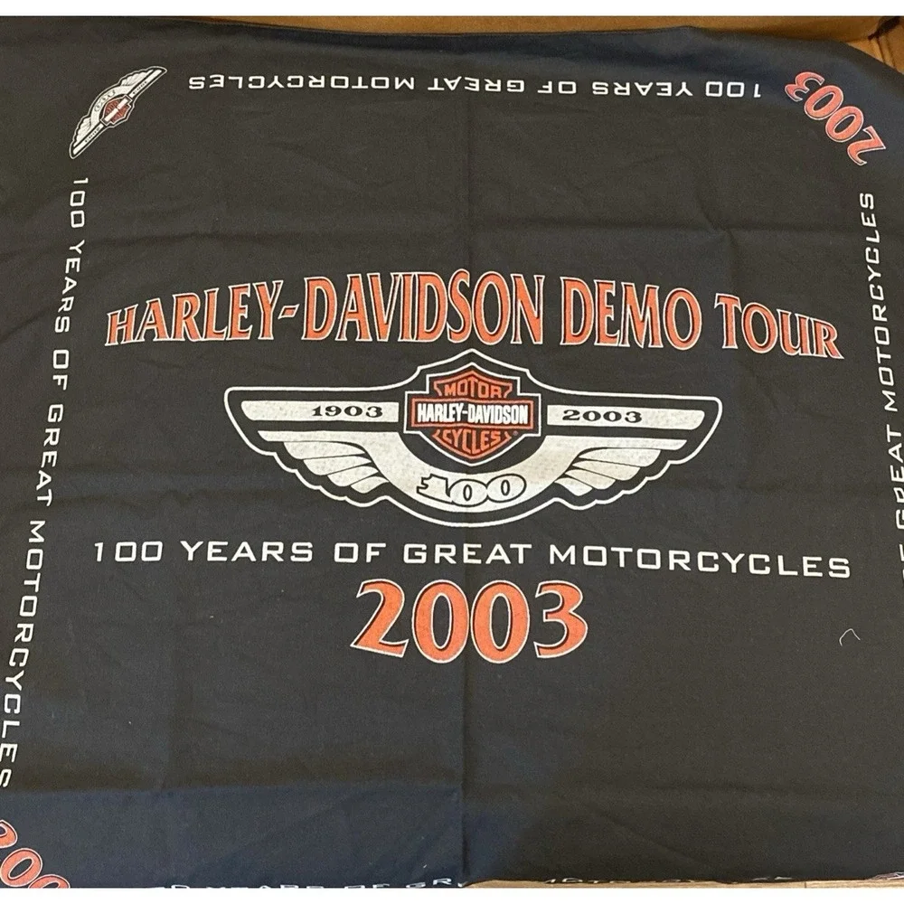 Harley Davidson Demo Tour 2003 Bandana 100 Years of Great Motorcycles NWOT 27